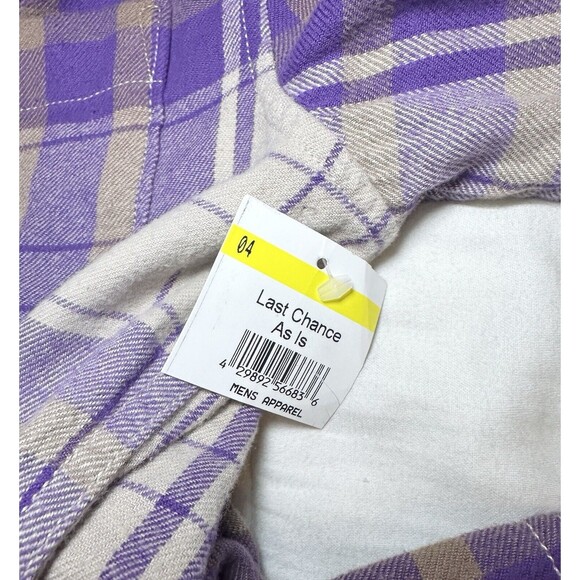 Abound Men's Purple‎ Plaid Long Sleeve Button Up Shirt SIZE SMALL NWT - Picture 6 of 8